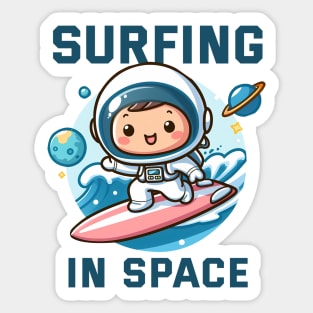 Surfing in Space - Play with Astro Sticker